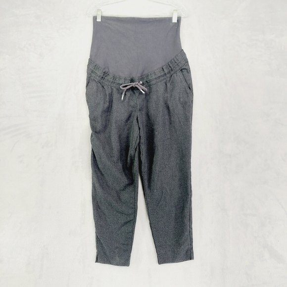 H&M Black Maternity Lounge with Drawstring Comfy Pants P6109 - Picture 2 of 9